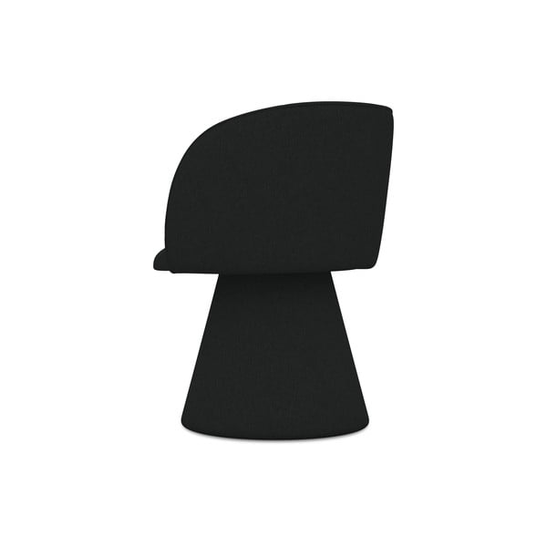 Czarny tapicerowany fotel jadalniany Maia – Makamii-image-3