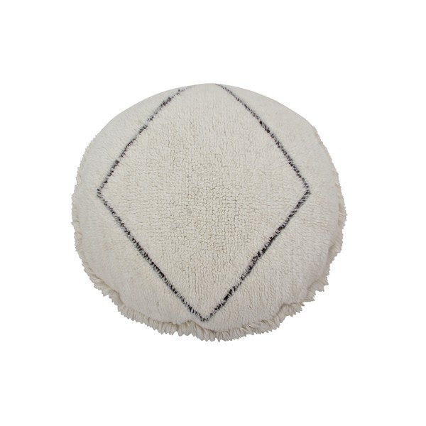 Biały wełniany puf Berber Soul – Lorena Canals-image-3