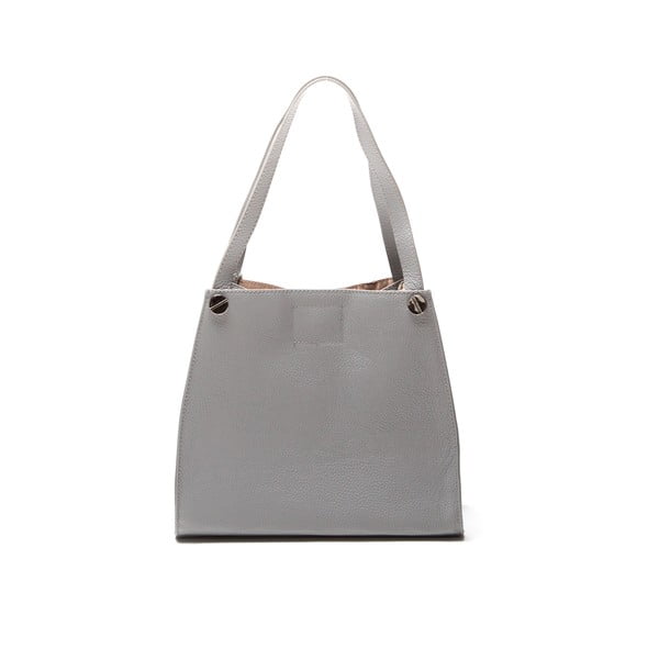Torebka skórzana Tote Grigio-image-2
