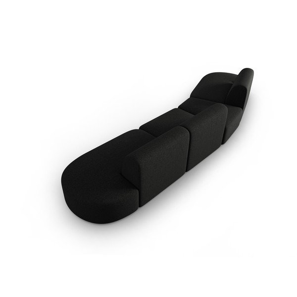 Czarna sofa 412 cm Shane – Micadoni Home-image-3
