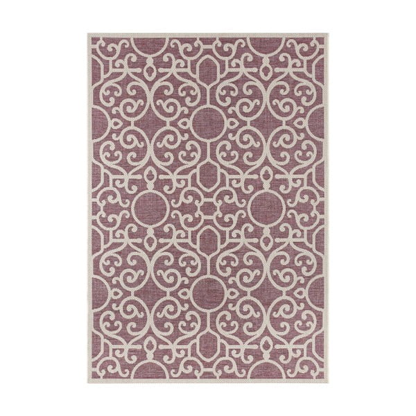 Fioletowo-beżowy dywan odpowiedni na zewnątrz NORTHRUGS Nebo, 160x230 cm