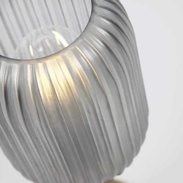 Lampa stołowa w kolorze złota ze szklanym kloszem (wys. 40 cm) Hestia – Kave Home-image-1