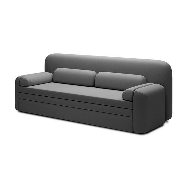 Szarobrązowa aksamitna rozkładana/ze schowkiem sofa 236 cm Elioss – ELTAP-image-2