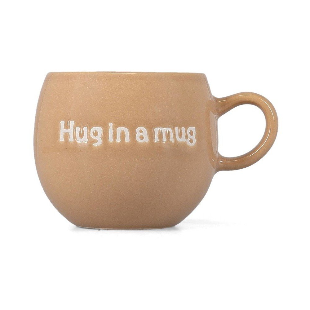 Brązowy kamionkowy kubek 420 ml Muggies – Salt&Pepper