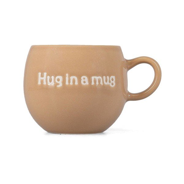 Brązowy kamionkowy kubek 420 ml Muggies – Salt&Pepper