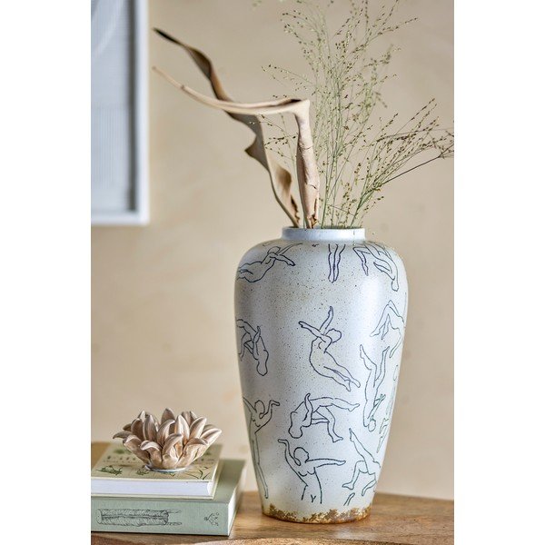 Kremowy kamionkowy wazon (wysokość 34 cm) Adah – Bloomingville-image-1