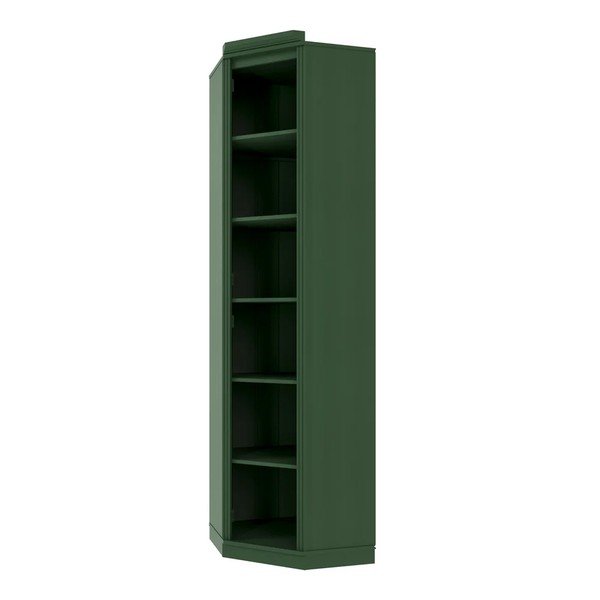 Zielony regał z litego drewna sosnowego 85x219x56 cm Anita – Støraa-image-3