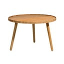 Okrągły stolik z litego drewna dębowego ø 70,5 cm Bodo – Villa Collection