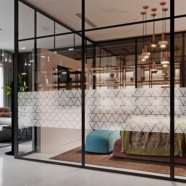 Zestaw naklejek na okno 100 szt. 10x10 cm Triangle – Ambiance-image-4