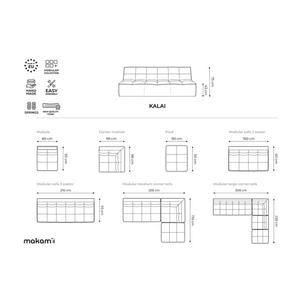 Ciemnoszary podnóżek modułowy Kalai – Makamii-image-4