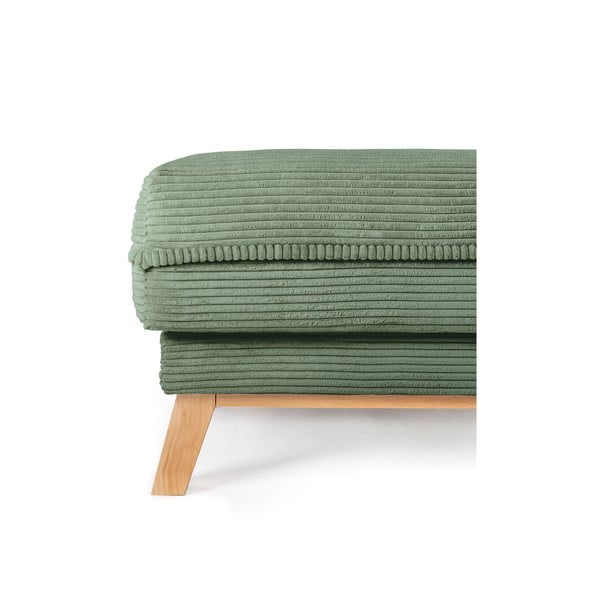 Jasnozielony sztruksowy podnóżek Tori – Bonami Selection-image-3