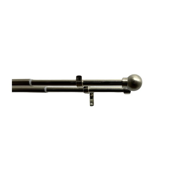 Metalowy regulowany podwójny karnisz 200 - 350 cm Koule – SP TREND