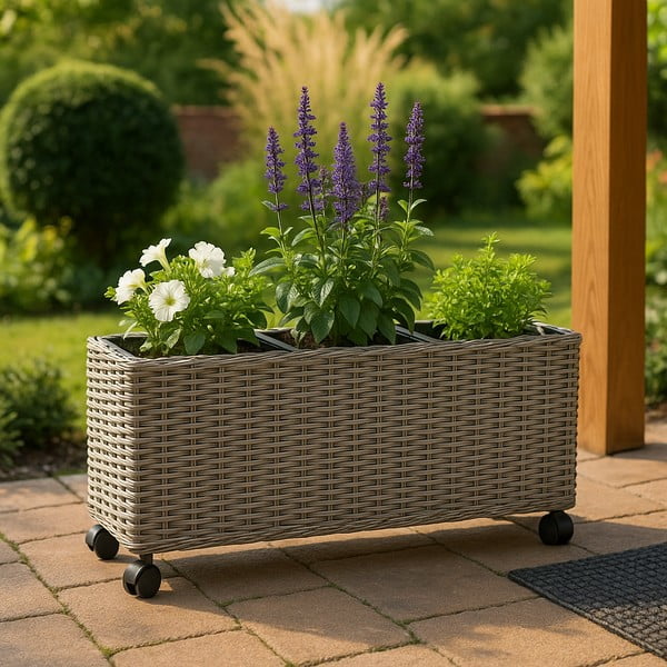 Szara doniczka ogrodowa Bonami Essentials Natural-image-1