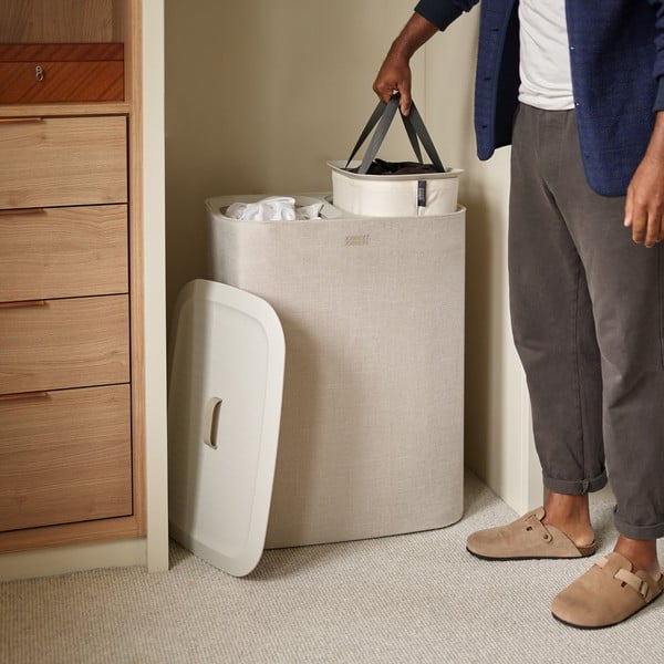 Tekstylny kosz na pranie 45+45 l Tota – Joseph Joseph-image-1