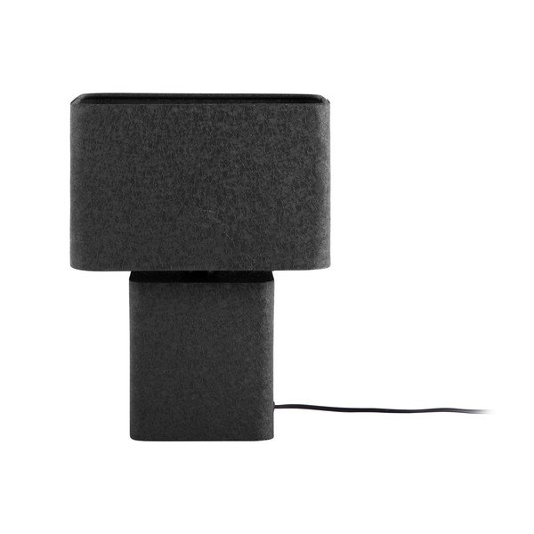 Czarna metalowa lampa stołowa (wysokość 33 cm) Boaz Recto – Leitmotiv-image-3