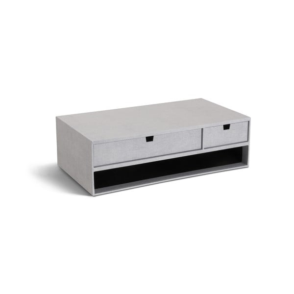 Kartonowy organizer na dokumenty z szufladką Ted Canvas Paper Laminate – Bigso