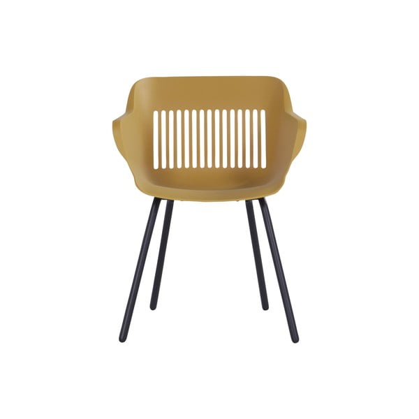 Plastikowe krzesła ogrodowe w kolorze ochry zestaw 2 szt. Jill Rondo – Hartman-image-2