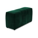 Zielony aksamitny podłokietnik do sofy modułowej Rome Velvet – Cosmopolitan Design