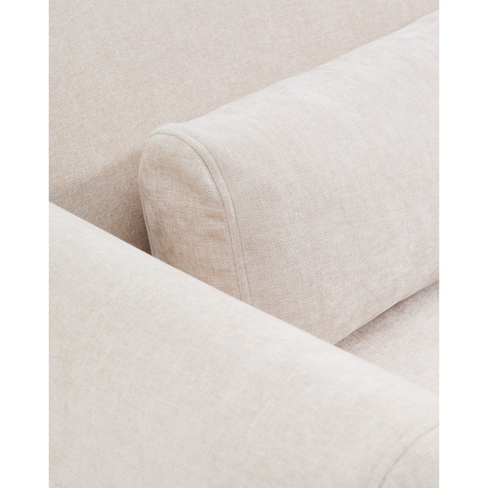 Beżowa częściowo rozkładana sofa z tkaniny szenilowej z szezlongiem 180 cm Lares – Kave Home (zdjęcie 7)