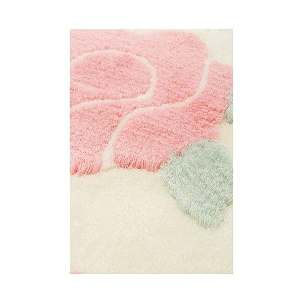 Komplet 3 dywaników łazienkowych Rose Dot Ecru-image-2