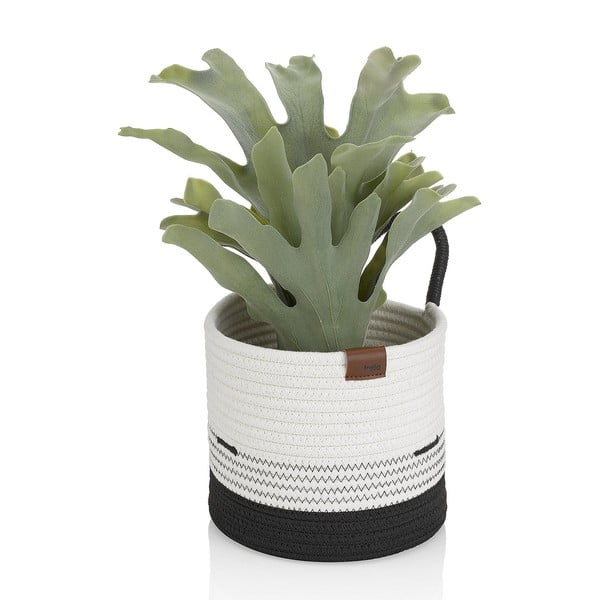 Biało-czarny koszyk Kela Hedda, ø 20 cm-image-1