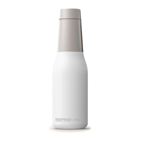 Biała butelka termiczna Asobu Oasis, 590 ml