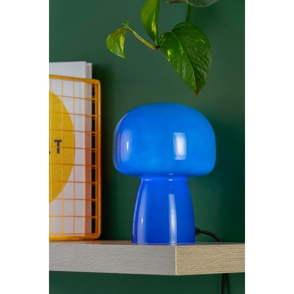 Niebieska lampa stołowa (wysokość 20 cm) Fervor  – Leitmotiv-image-1