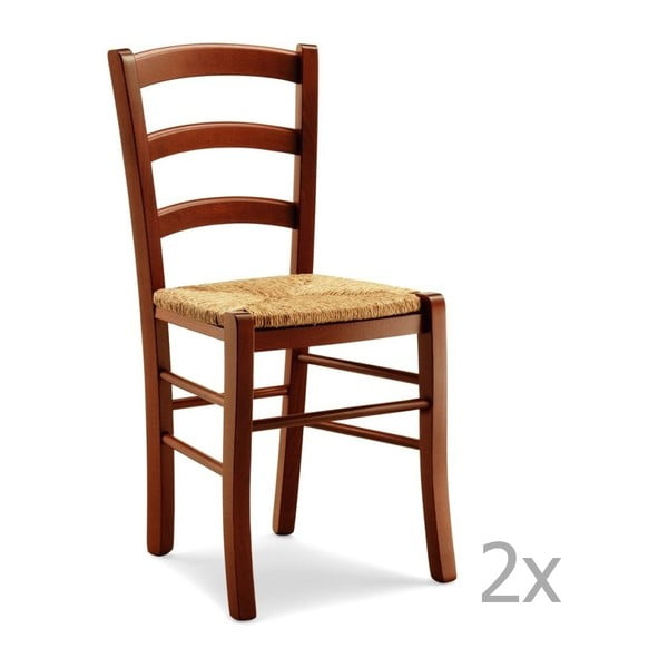 Zestaw 2 krzeseł drewnianych Castagnetti Cena