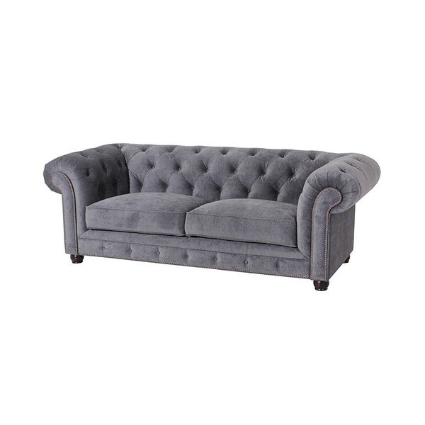 Szara sofa Max Winzer Orleans Velvet, 216 cm-image-3