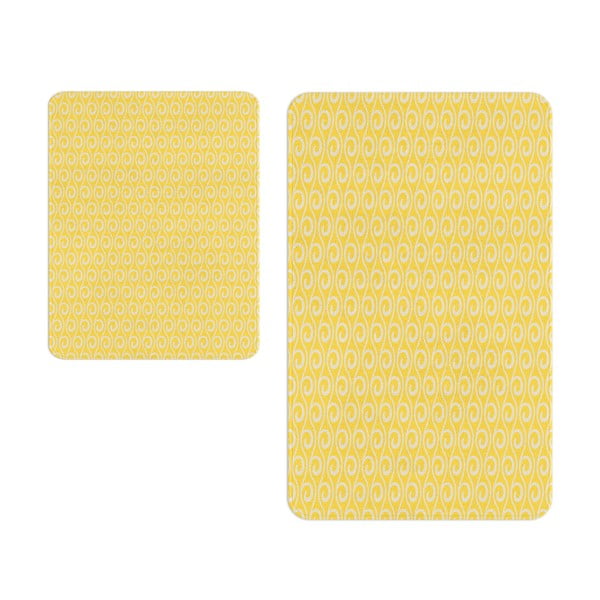 Żółte dywaniki łazienkowe zestaw 2 szt.  – Oyo Concept