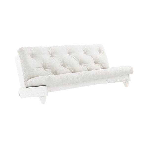 Sofa rozkładana z jasnobeżowym pokryciem Karup Design Fresh Black/Linen-image-1