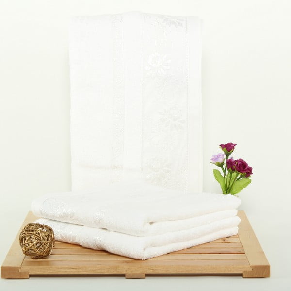 Zestaw 3 ręczników Selen White, 50x90 cm