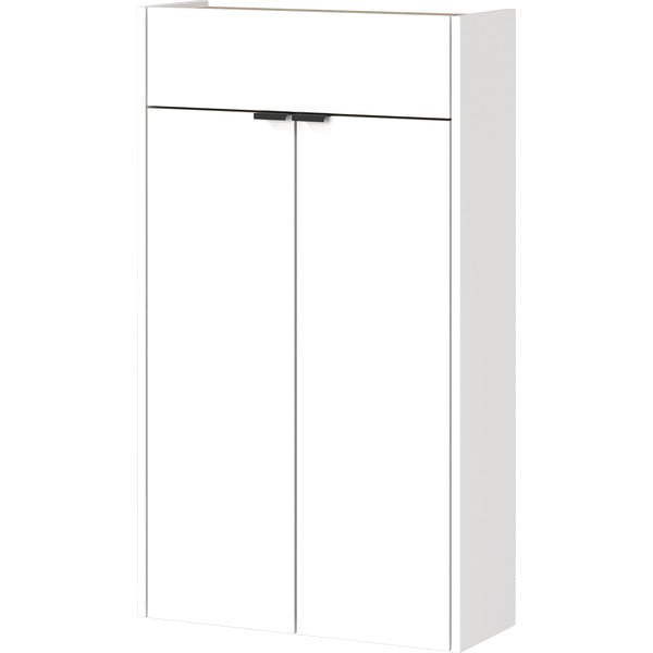 Biała szafka w dekorze dębu 56x97x22 cm Ameca – Germania