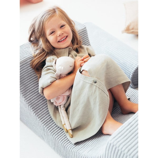 Miętowy sztruksowy piankowy plac zabaw 3 szt. wysokość 37 cm 75x49 cm Rainbow Montessori – Wigiwama-image-4