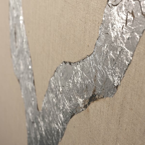 Ręcznie malowany obraz 90x120 cm Wild Horizon Silver – Malerifabrikken-image-3