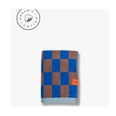 Niebiesko-brązowy ręcznik z bawełny organicznej 50x90 cm Retro – Mette Ditmer Denmark