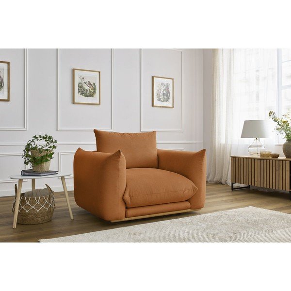 Pomarańczowy fotel Ernest – Bobochic Paris-image-1