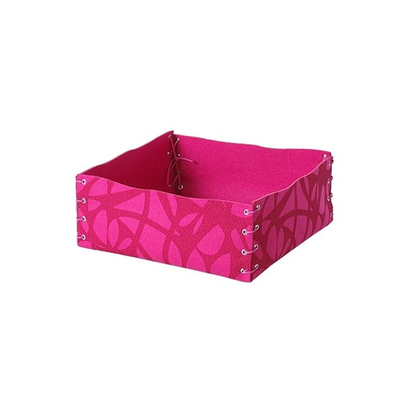 Filcowe pudełko, 12x6 cm, różowe