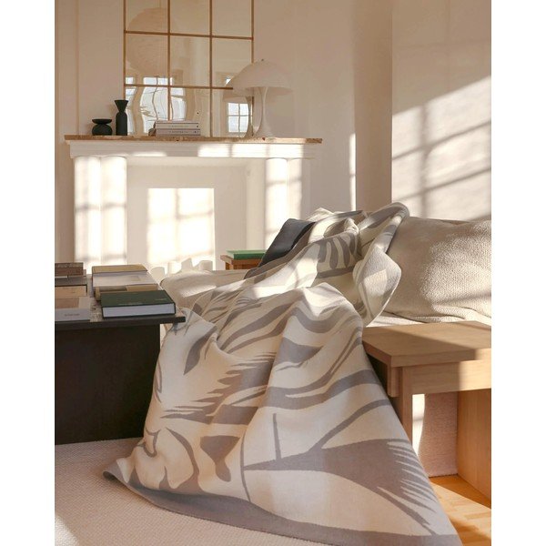 Jasnoszary koc 165x200 cm Lino – noo.ma-image-1