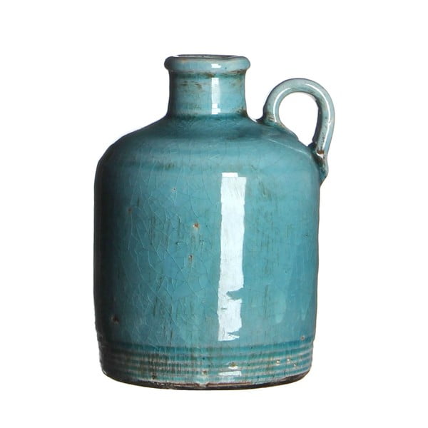 Wazon ceramiczny Sil Turquoise, 14x10 cm
