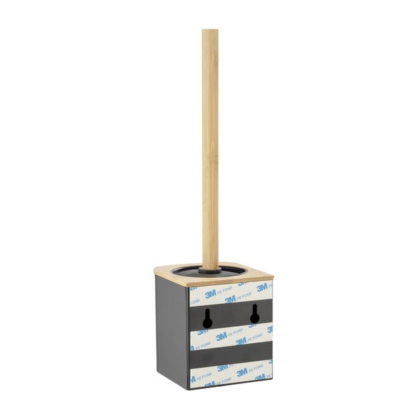 Czarna samoprzylepna bambusowa szczotka do WC Bambusa – Wenko-image-2