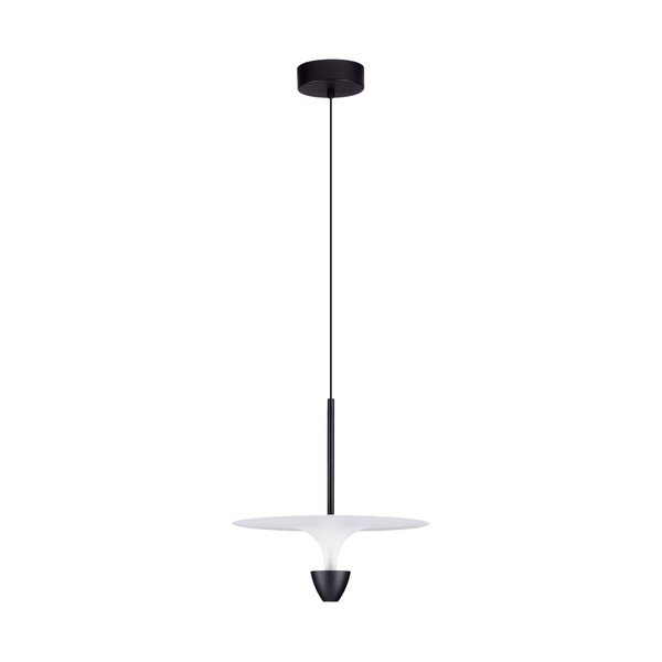 Aluminiowa lampa wisząca LED w kolorze matowej czerni ø 34 cm Topio – Nova Luce
