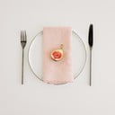 Zestaw 2 różowych lnianych serwetek Linen Tales