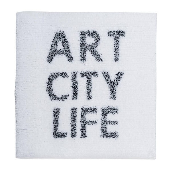 Jasnoszary dywanik łazienkowy Sorema Art City Life, 60 x 60 cm