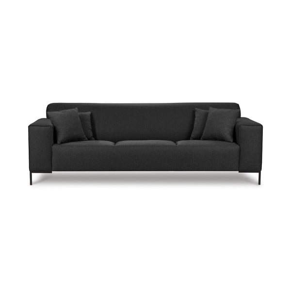 Ciemnoszara sofa Cosmopolitan Design Seville, 264 cm