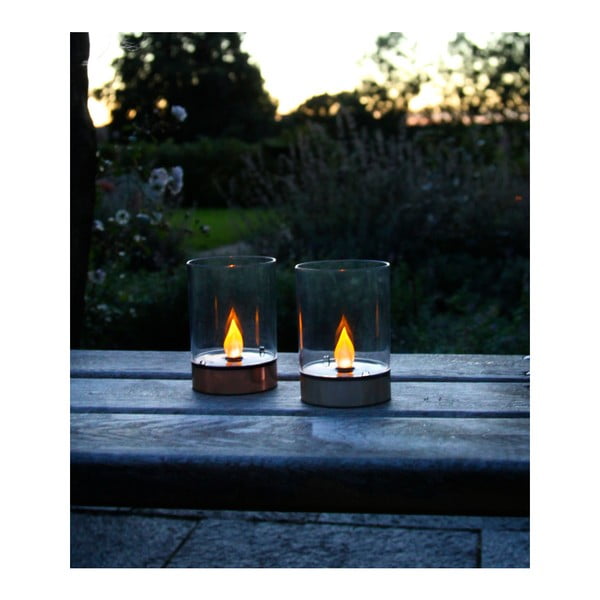 Lampa ogrodowa Solar Energy Garden Light Candle Steel-image-1