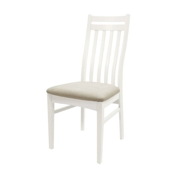 Biało-beżowe krzesło Canett Geranium