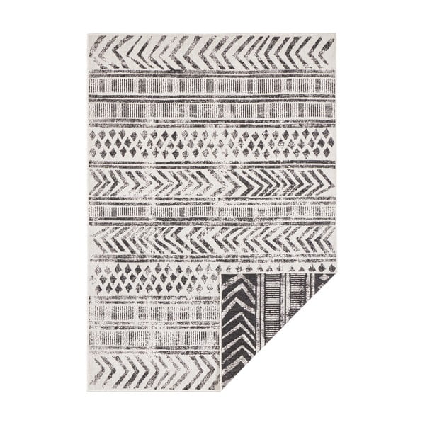 Czarno-kremowy dywan odpowiedni na zewnątrz NORTHRUGS Biri, 120x170 cm