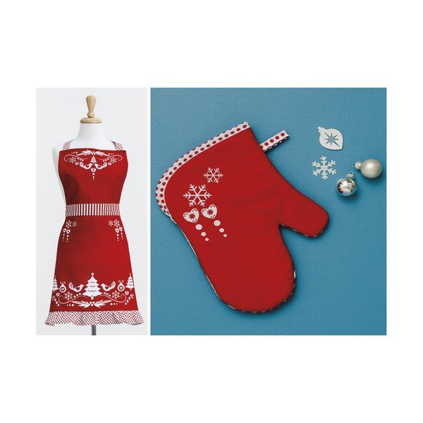 Zestaw fartuch kuchenny i rękawica Lovely Christmas-image-1