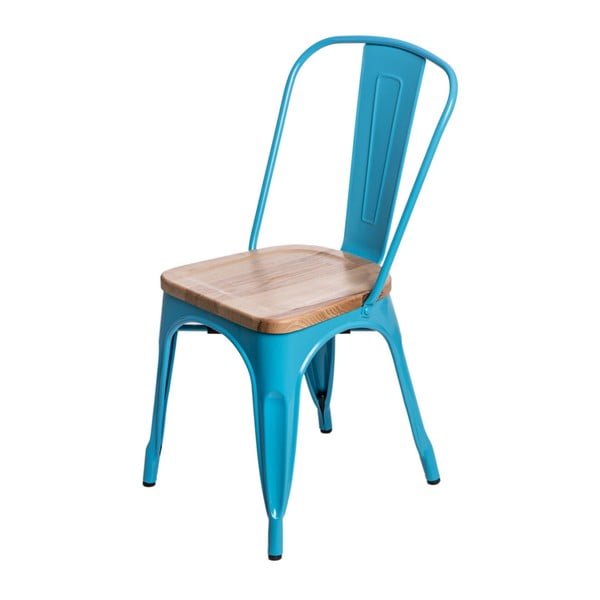 Niebieskie krzesło D2 Paris Ash Wood